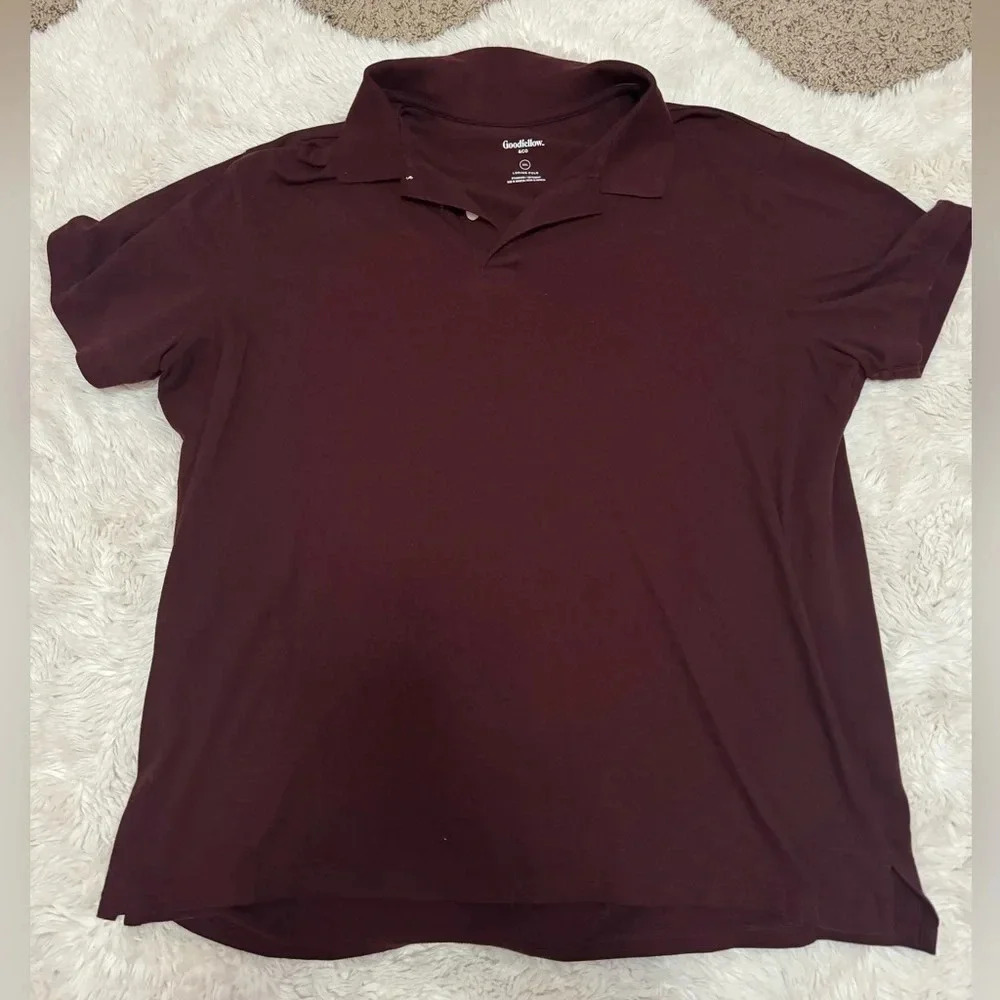Goodfellow & Co Mens XXL standard Fit Short Sleeve loring Polo Shirt